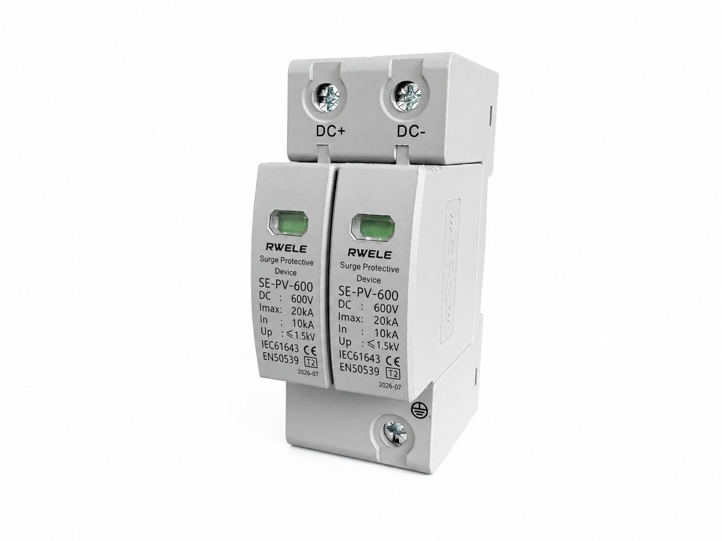 SE-PV-600 600V DC solar surge protection device