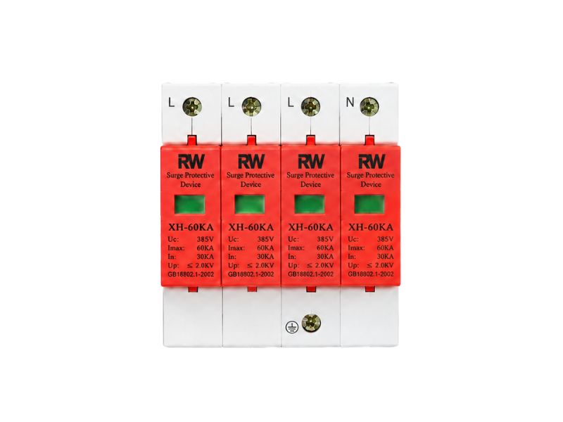 DIN rail AC surge protection device SPD